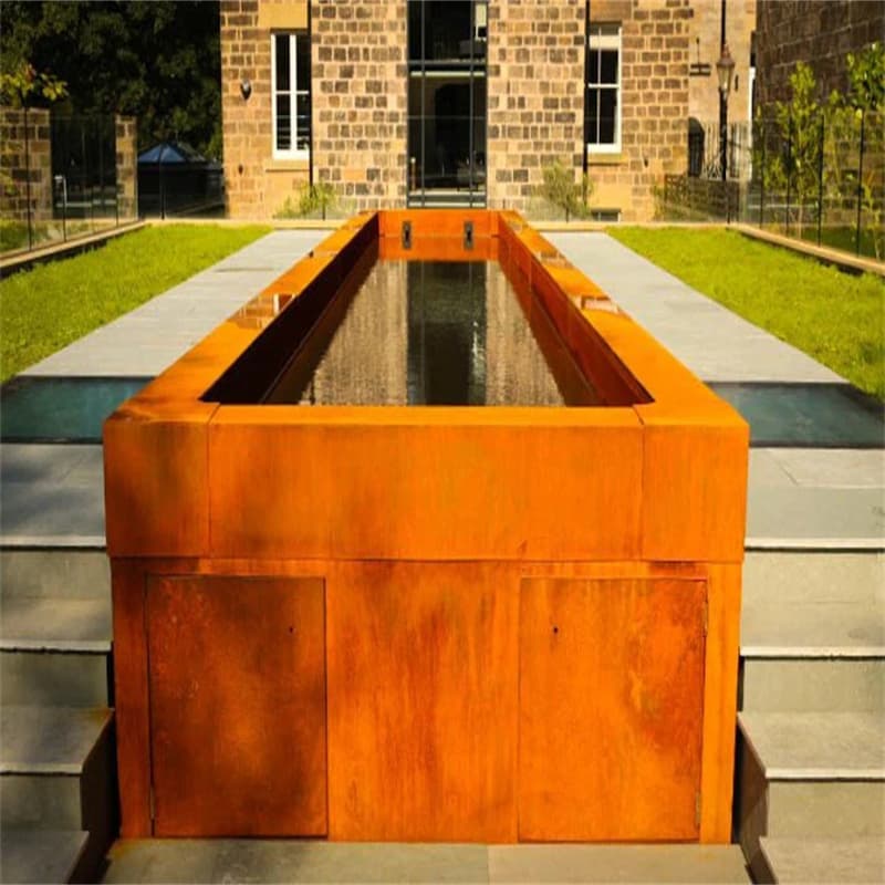<h3>Corten Steel Fountains: A Modern Twist on Classic Garden </h3>
